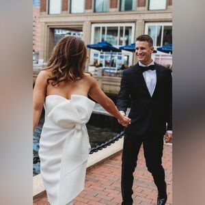 Badgley Mischka Midi Wedding Dress
